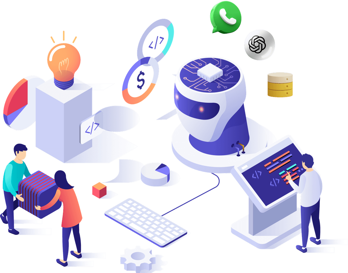 Mind Stack Labs AI Automation Illustration